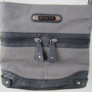 Rosetti Gray Leather Shoulder/Sling/Purse/Crossbod